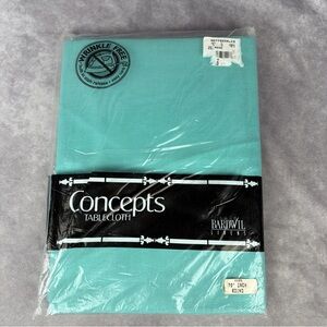Concepts by Bardwil Teal Tablecloth